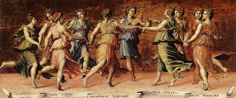 Baldassarre Peruzzi Apollo and the Muses oil painting image